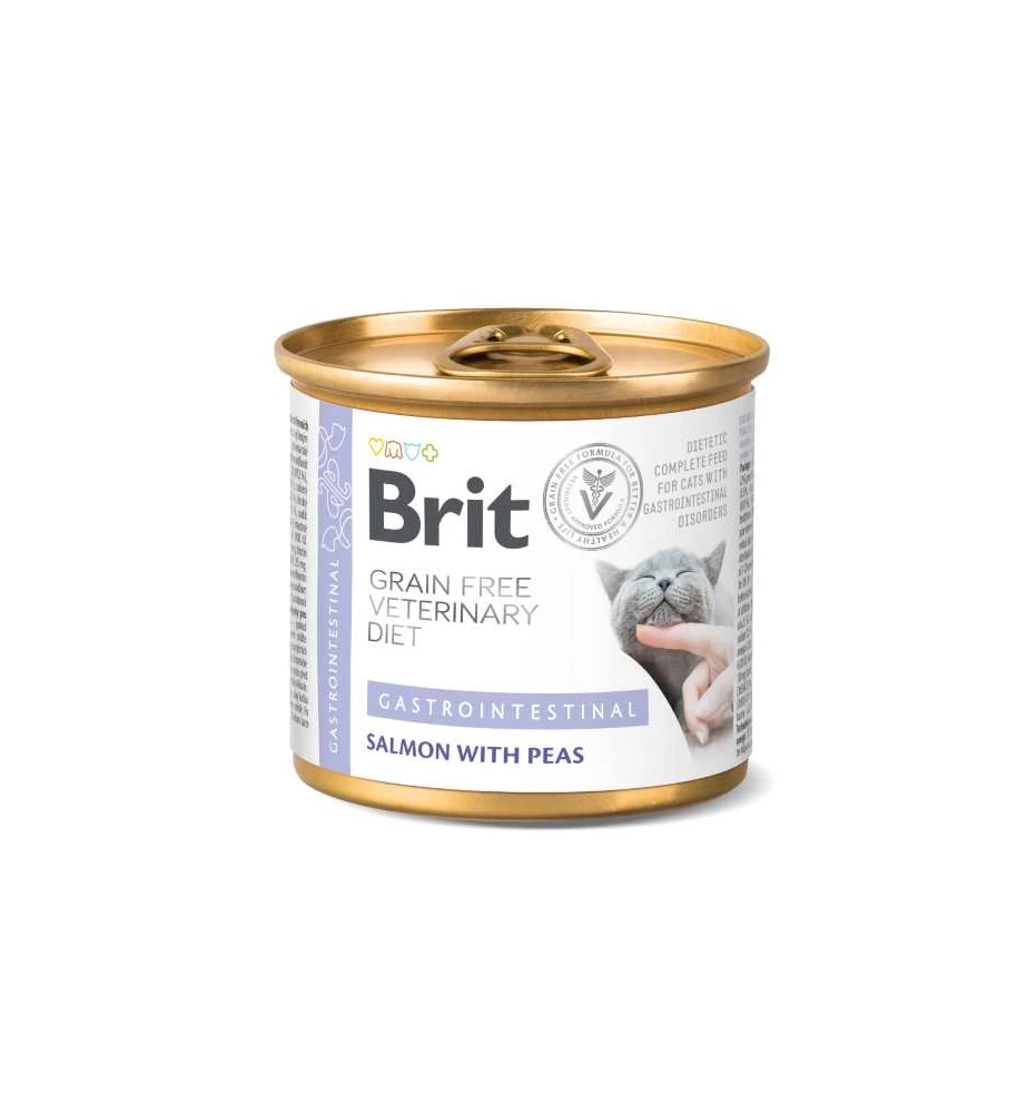 Brit Grain Free Veterinary Diet Gastrointestinal Blik - 6 X 200 Gram 1 Brit Grain Free Veterinary Diet Gastrointestinal Blik - 6 X 200 Gram