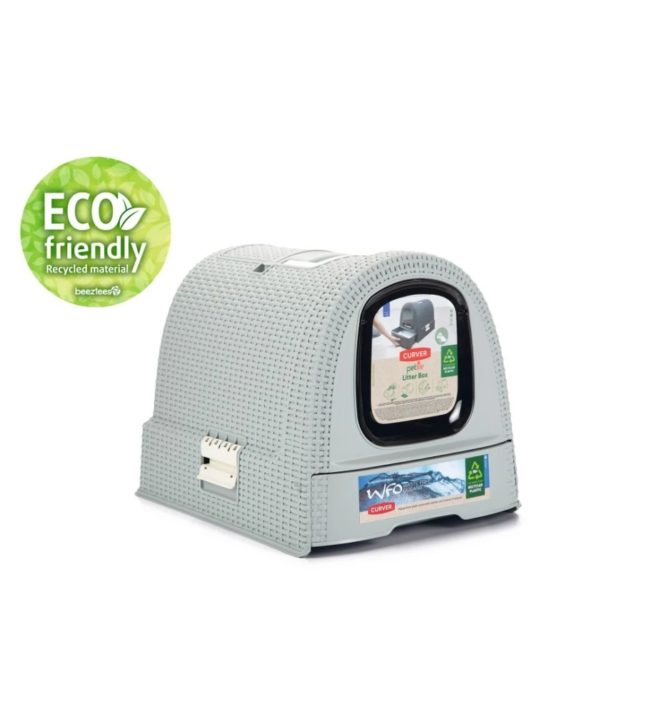 Beeztees Curver Kattenbak Grijs 1 Beeztees Curver Kattenbak Grijs