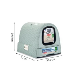 Beeztees Curver Kattenbak Lichtblauw -Bekende Dieren Winkel curver kattenbak lichtblauw 4