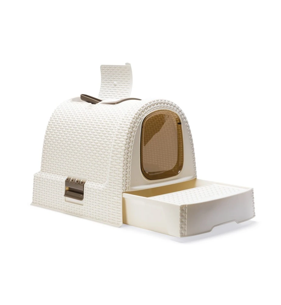 Beeztees Curver Kattenbak Wit 2 Beeztees Curver Kattenbak Wit - Afbeelding 2