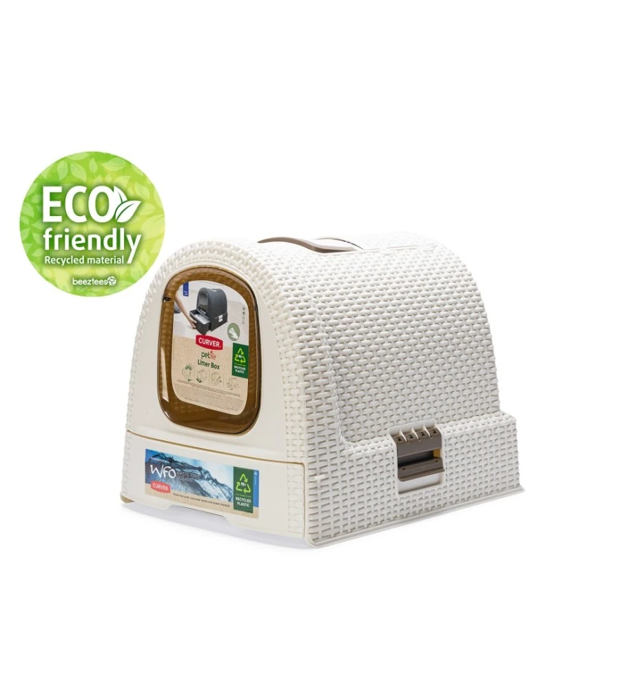 Beeztees Curver Kattenbak Wit 1 Beeztees Curver Kattenbak Wit