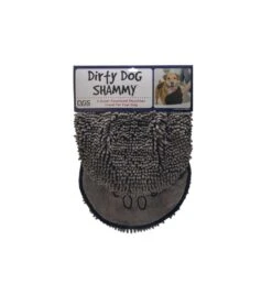 Beeztees Dirty Dog Handdoek Shammy Grijs 5 Beeztees Dirty Dog Handdoek Shammy Grijs -Bekende Dieren Winkel dirty dog handdoek shammy grijs 2