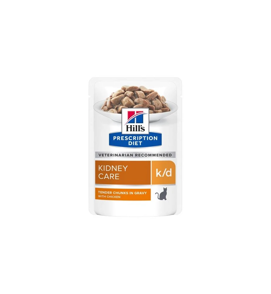 Hill's PD K/D Kidney Care Maaltijdzakjes Kip - 12 X 85 Gram 1 Hill's PD K/D Kidney Care Maaltijdzakjes Kip - 12 X 85 Gram