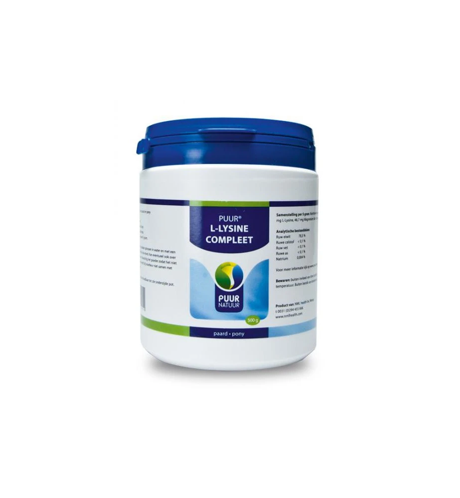 PUUR L-Lysine - 500 Gram 1 PUUR L-Lysine - 500 Gram