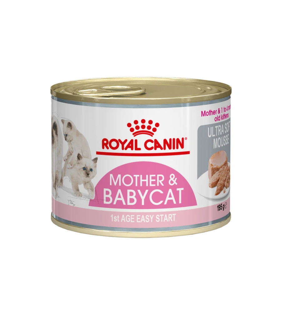 Royal Canin Mother & Babycat Mousse - 12 X 195 Gram 1 Royal Canin Mother & Babycat Mousse - 12 X 195 Gram